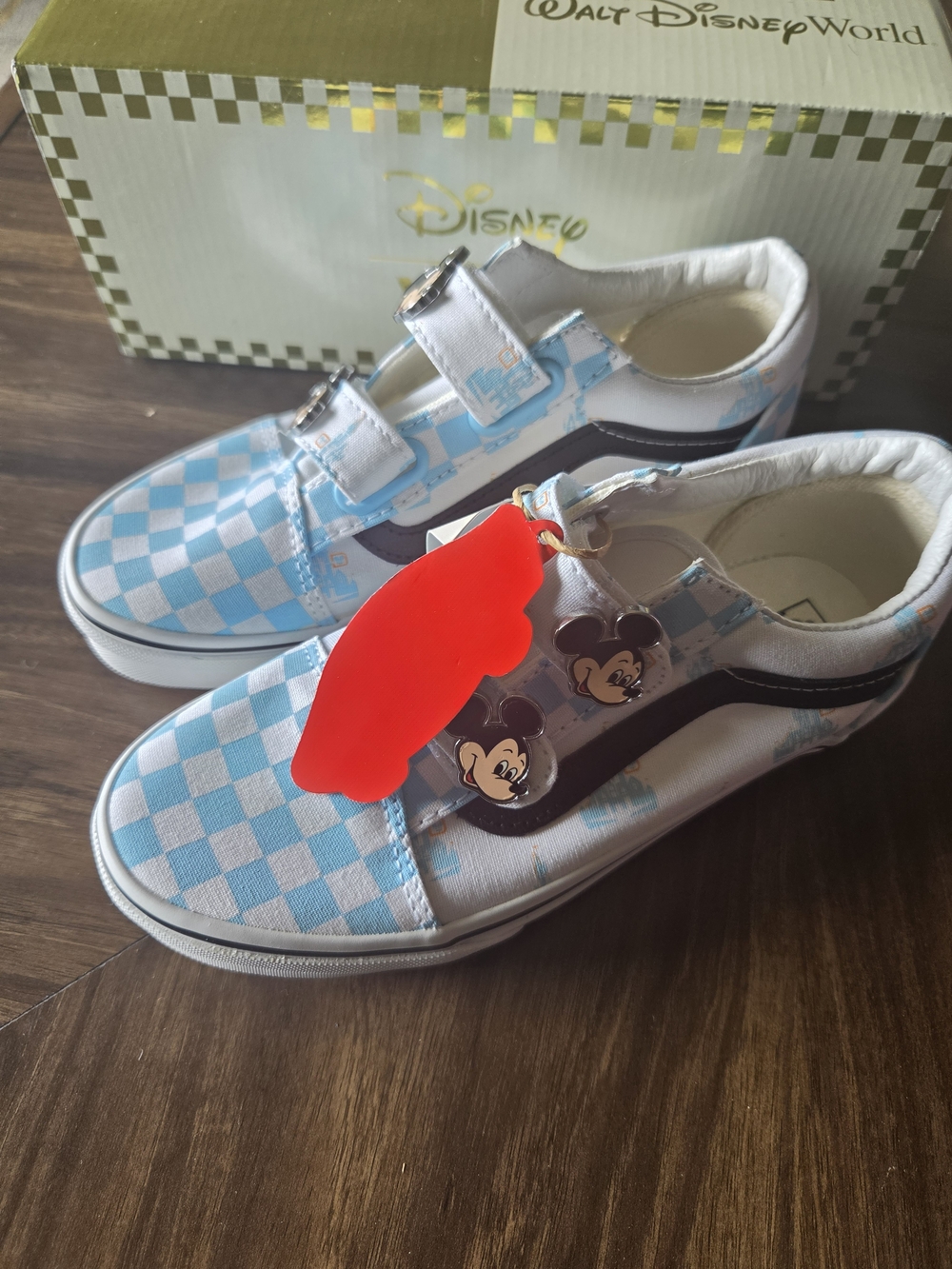 Disney Parks 50th Anniversary Mickey Vans Old School Shoes US Kids Sz. Youth 3,